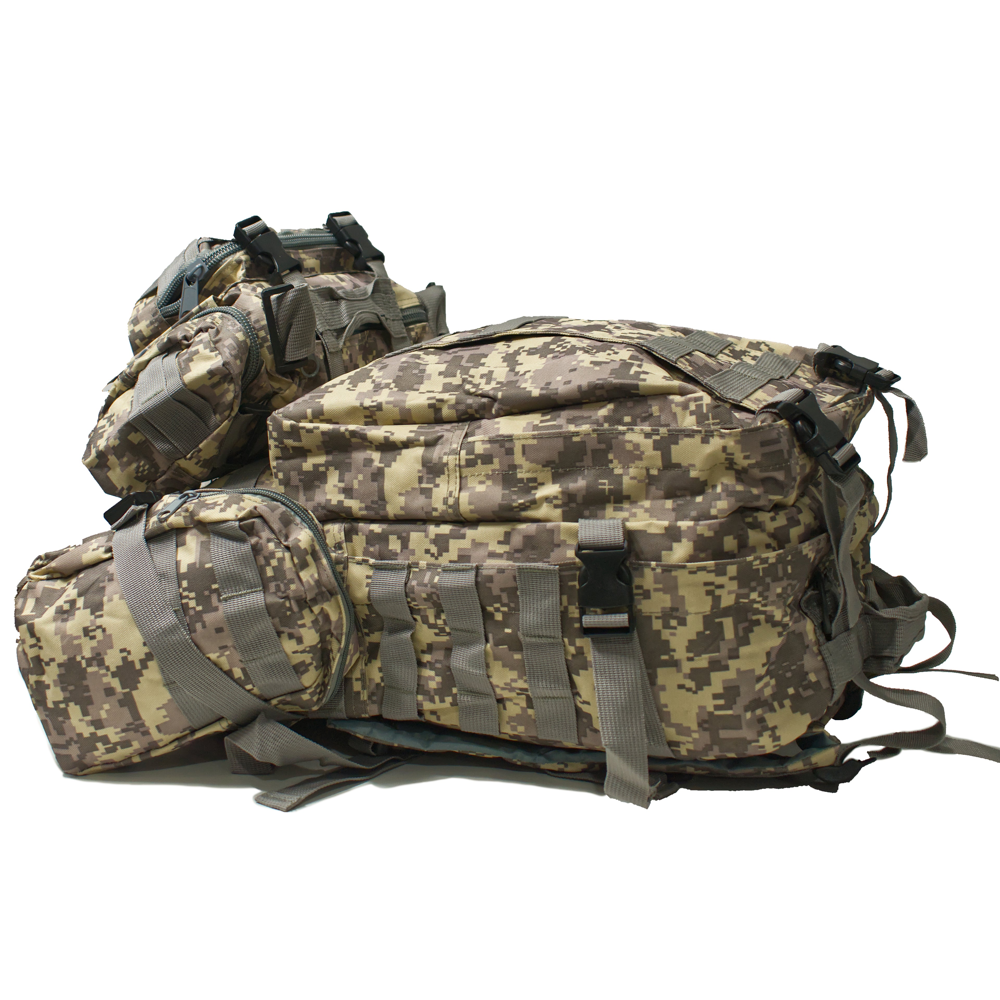 Tactical Rucksack – Modular MOLLE Bug Out Bag - Sand Dune