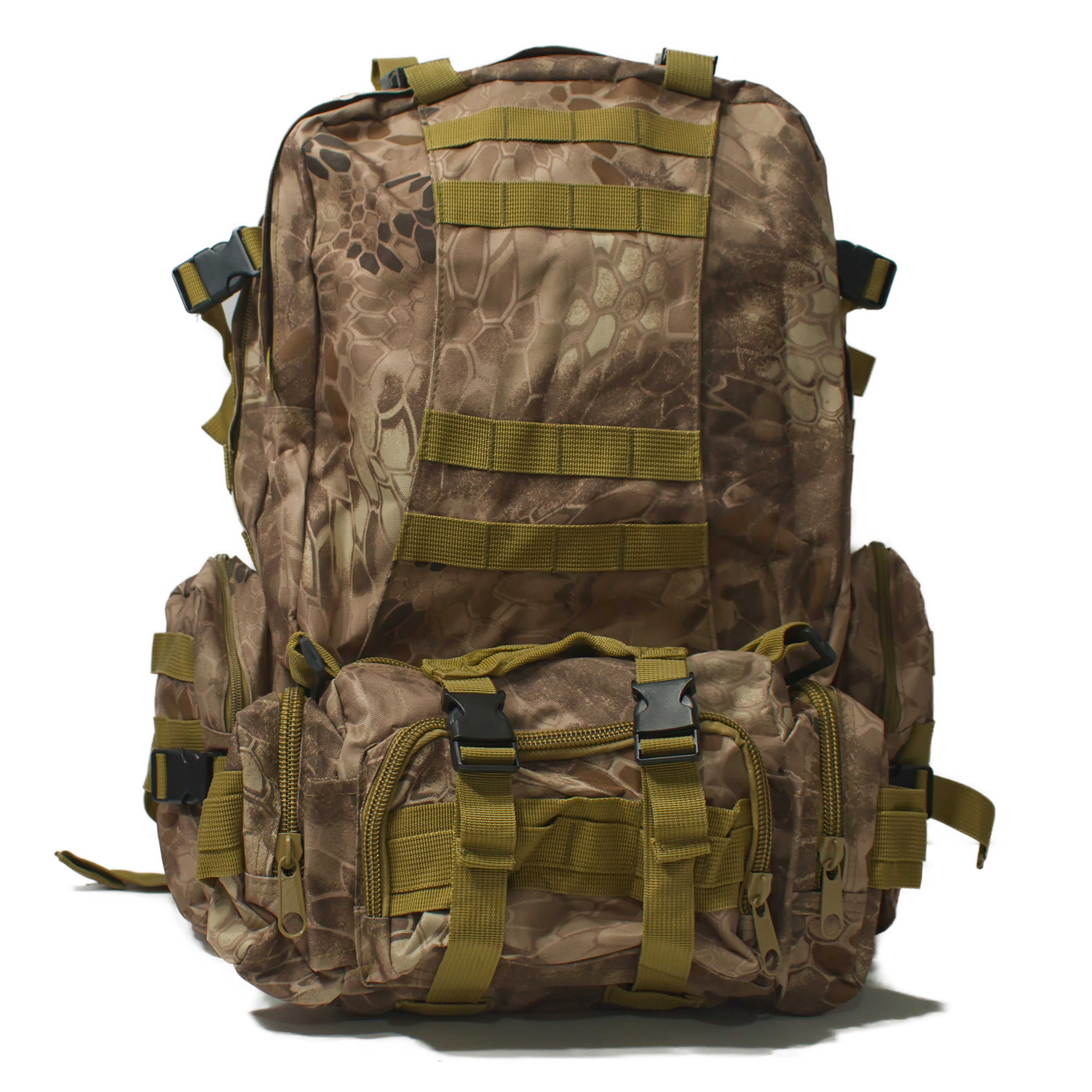 Tactical Rucksack – Modular MOLLE Bug Out Bag - Sand Green