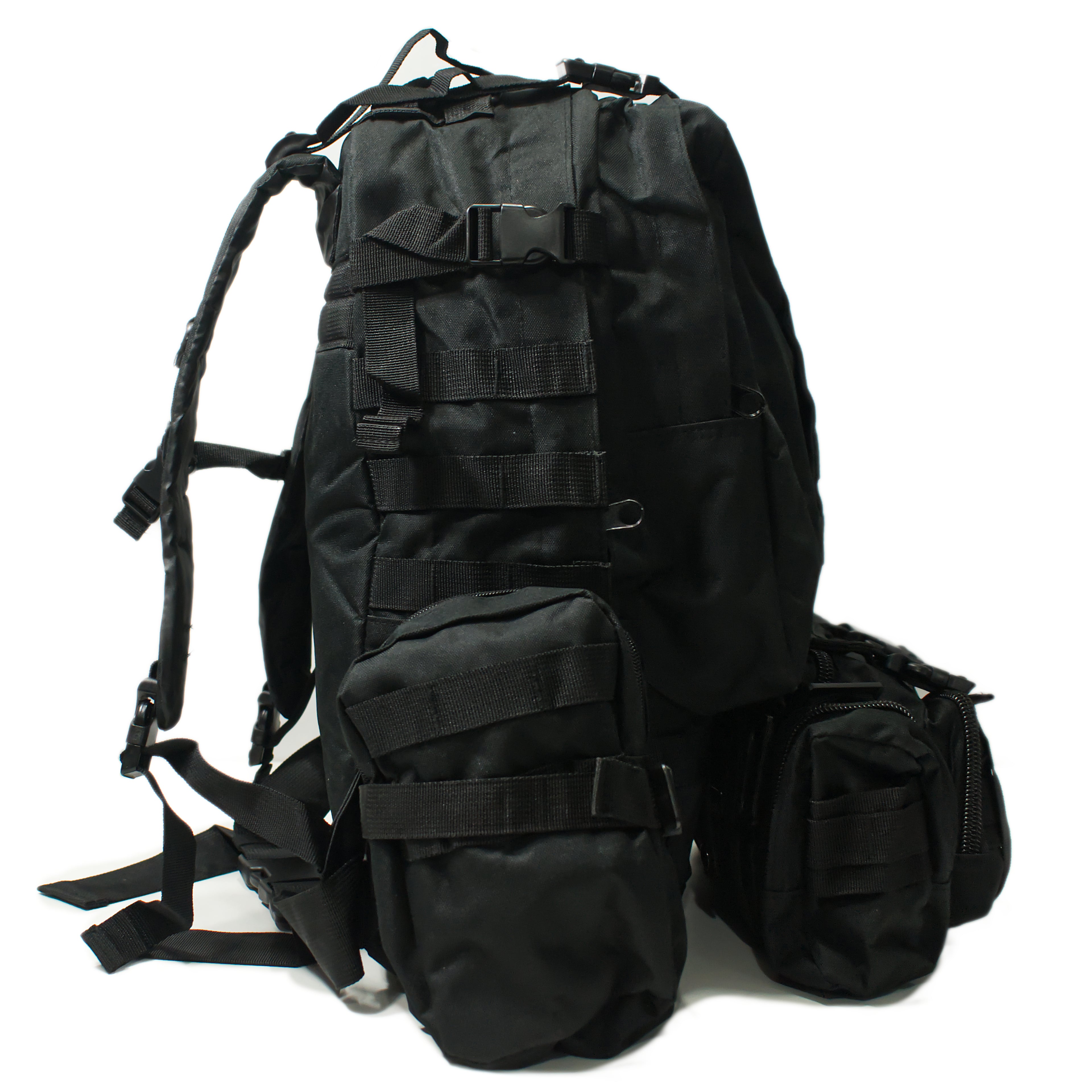 Tactical Rucksack – Modular MOLLE Bug Out Bag - Black