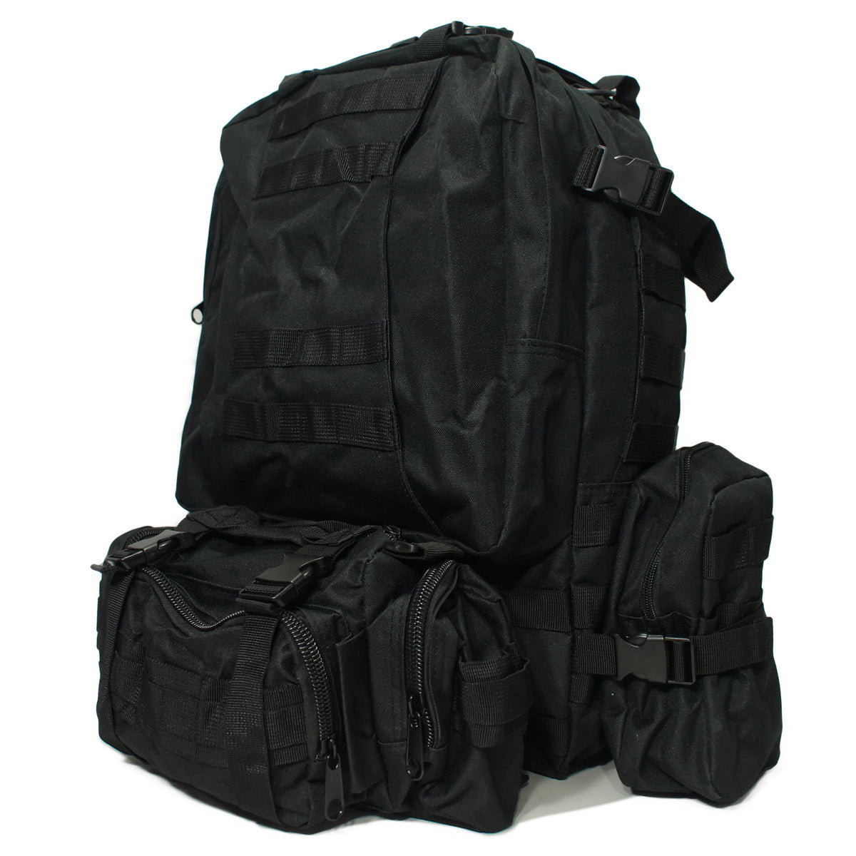 Tactical Rucksack – Modular MOLLE Bug Out Bag - Black