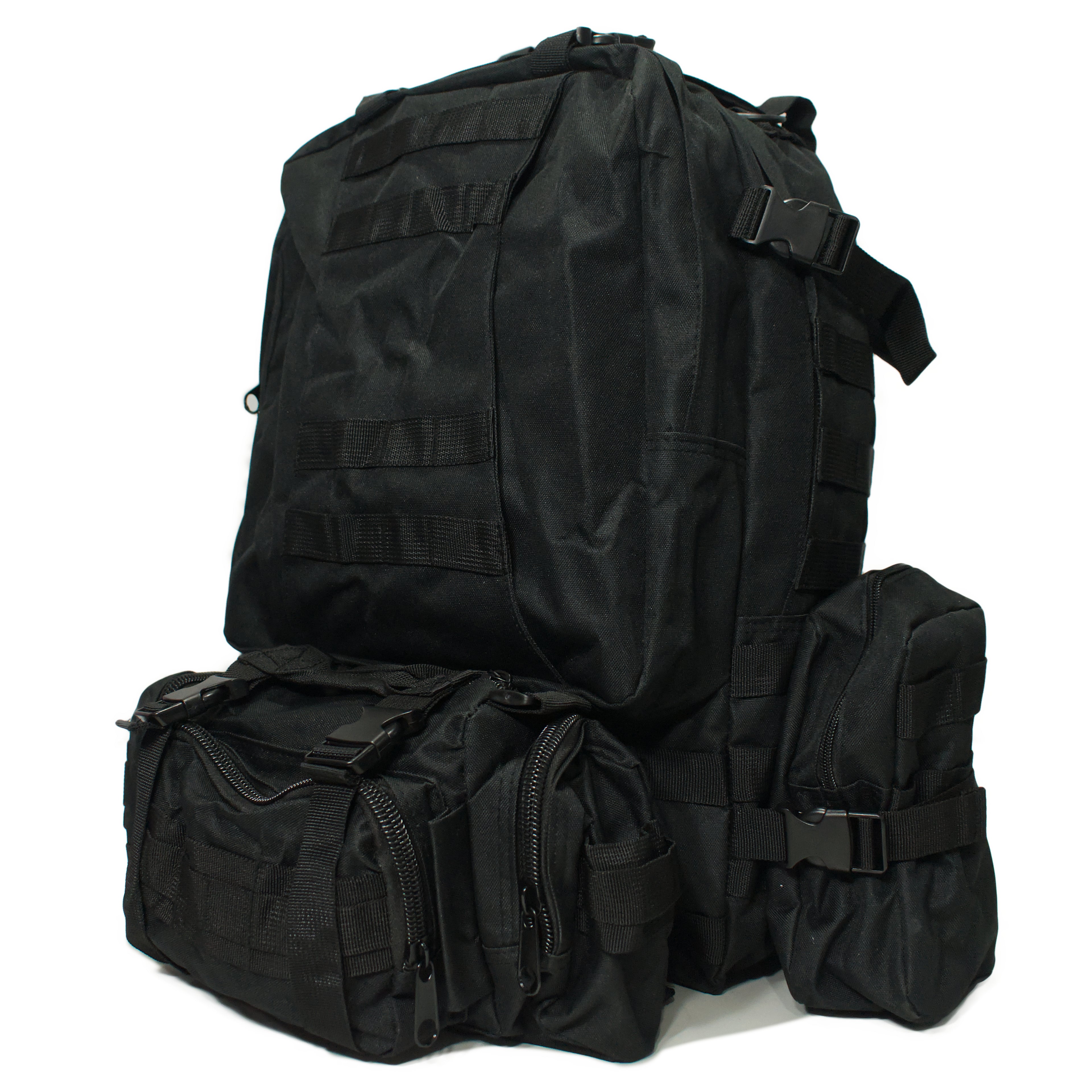 Tactical Rucksack – Modular MOLLE Bug Out Bag - Black