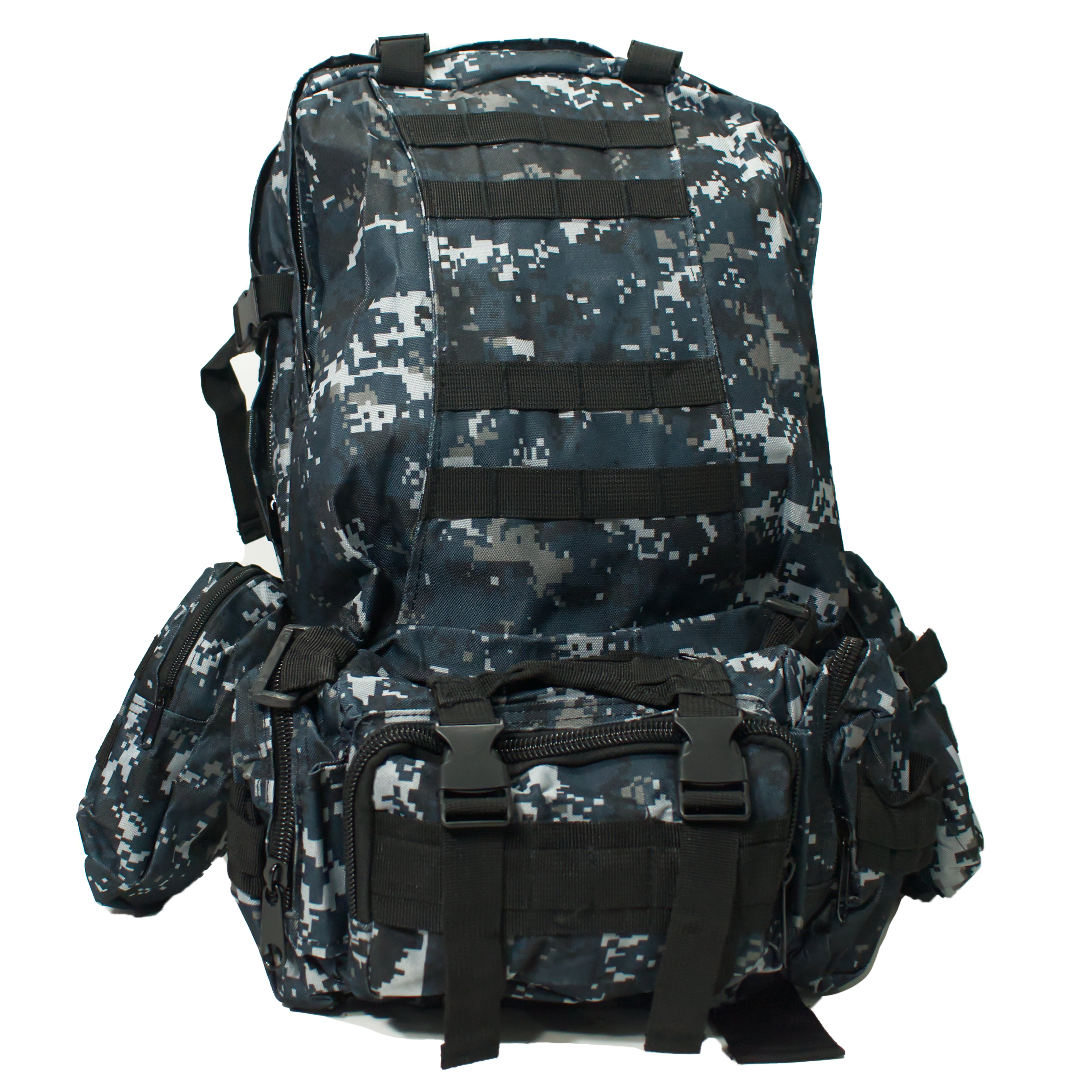 Tactical Rucksack – Modular MOLLE Bug Out Bag - Forest Blue