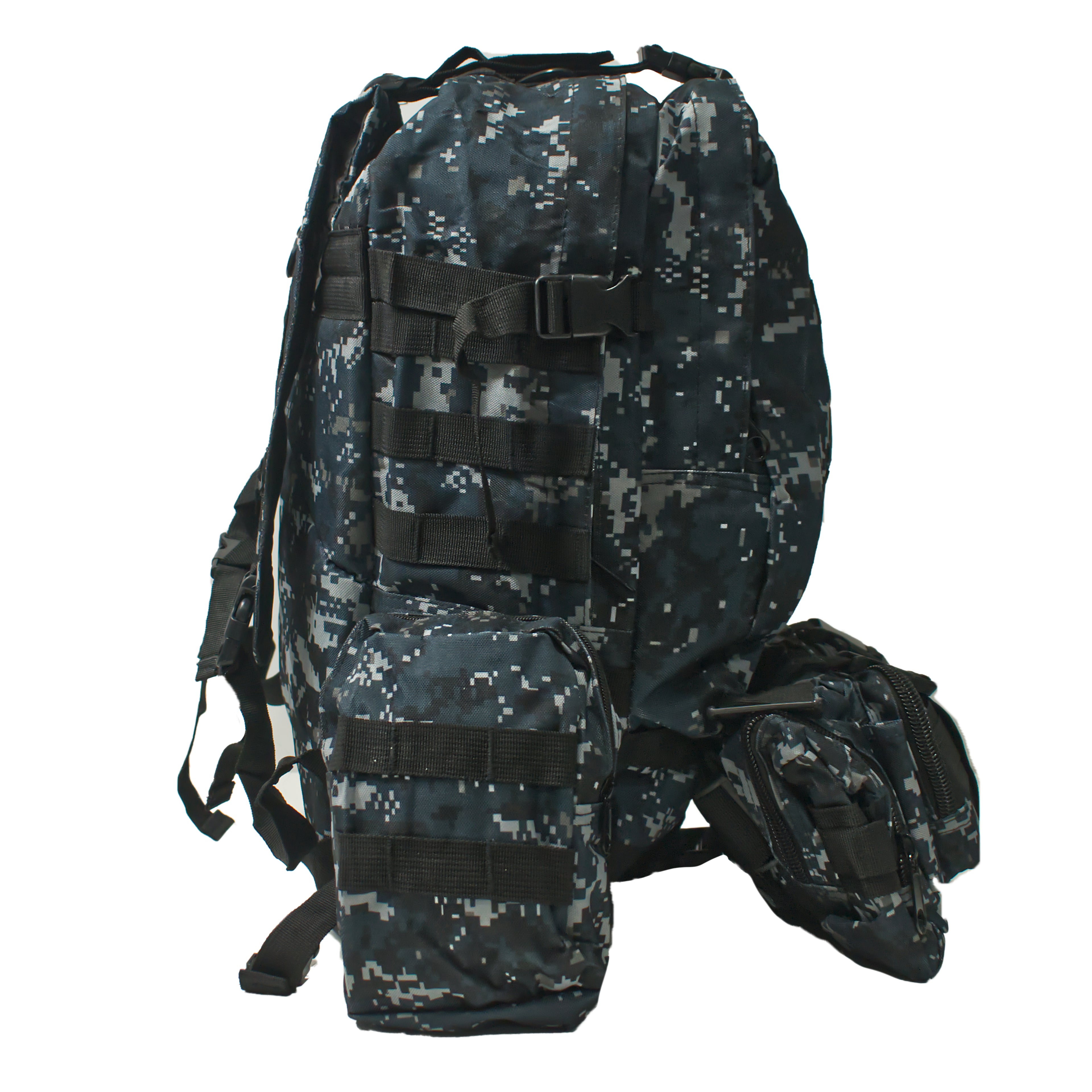 Tactical Rucksack – Modular MOLLE Bug Out Bag - Forest Blue