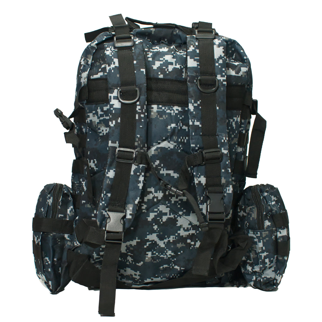 Tactical Rucksack – Modular MOLLE Bug Out Bag - Forest Blue
